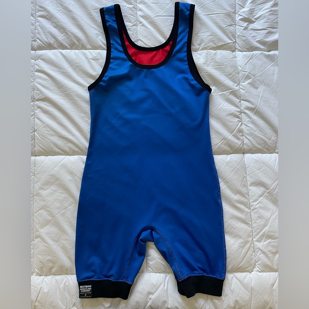 Matman Reversible Blue/Red Wrestling Singlet